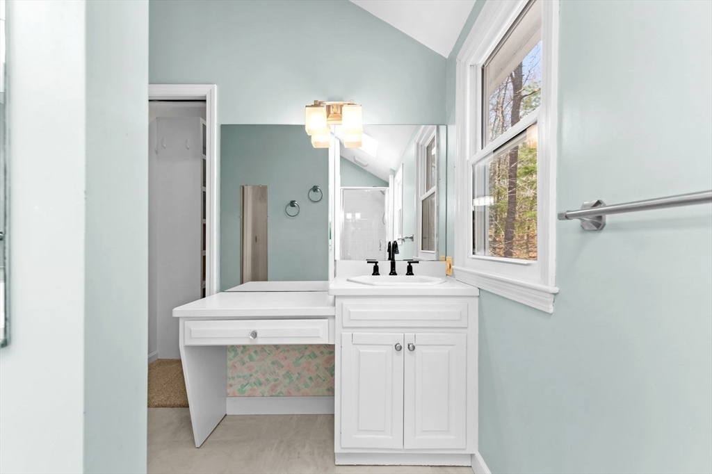 36 Cooke Road Plymouth, MA 02360 - Photo 22 of 37 a bathroom with a sink vanity and a mirror