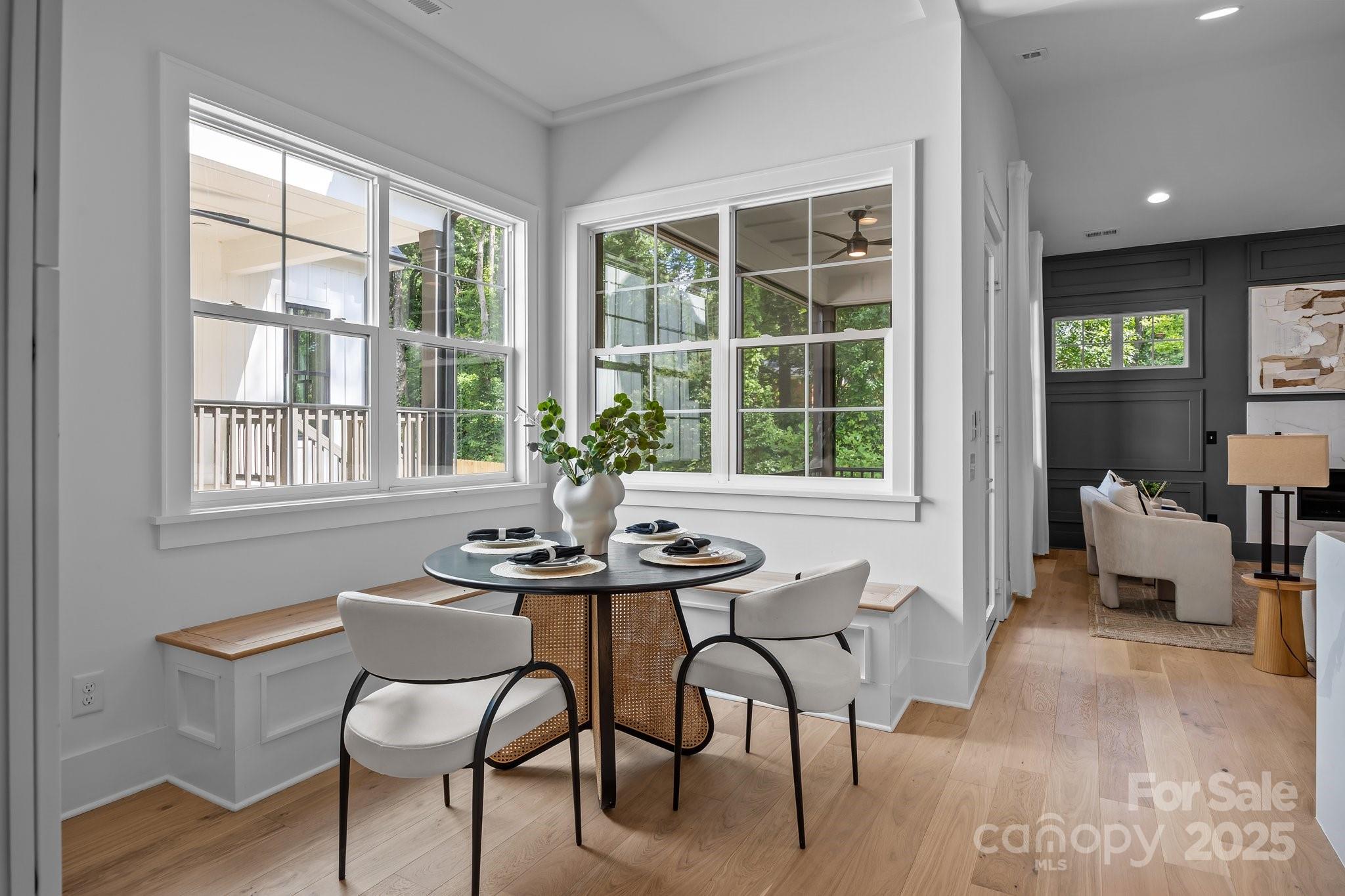 3945 Plainview Road Charlotte, NC 28208 - Photo 27 of 47 a view of a dining room with furniture window and outside view