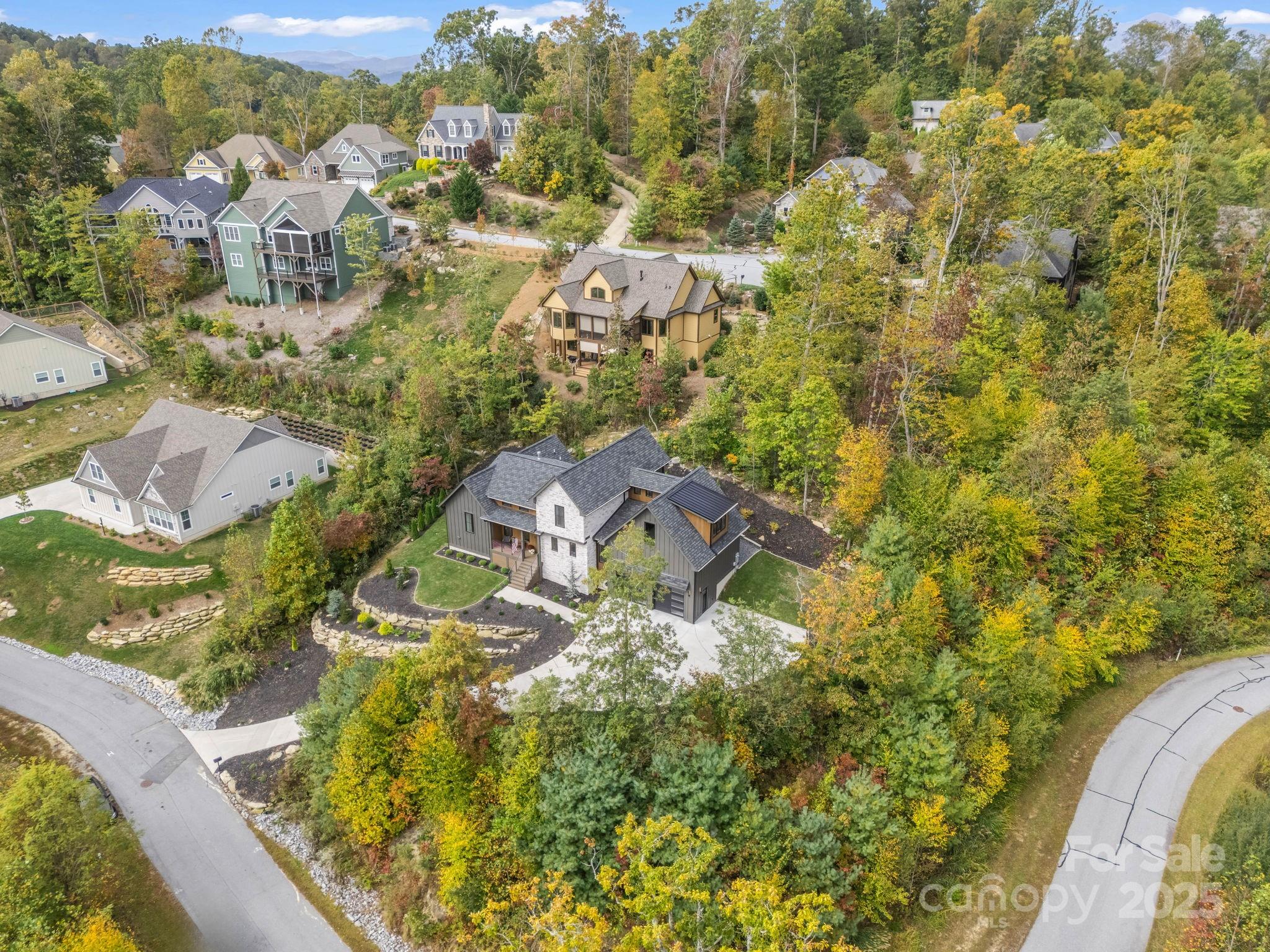 123 Millbrae Loop Hendersonville, NC 28791 - Photo 46 of 48 an aerial view of residential house with outdoor space