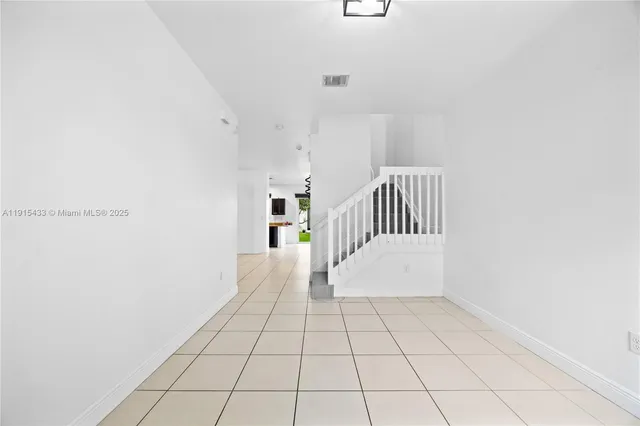 a view of an empty room