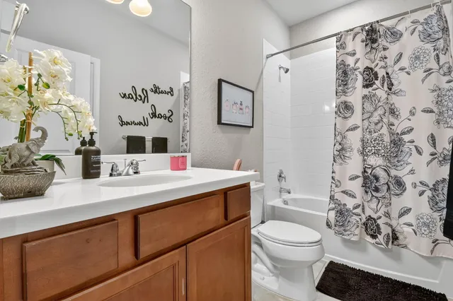 a bathroom with a sink a toilet and a bathtub