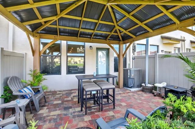 a view of a lake with a city