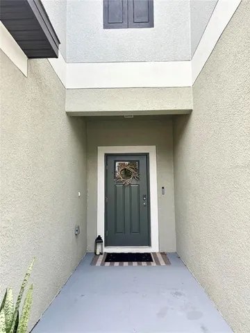 a view of an entryway door