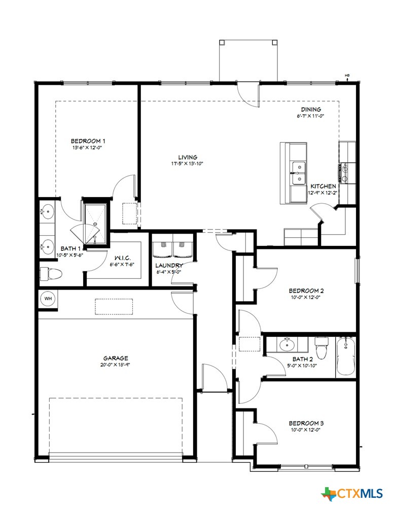1735 Bear Grass Rdg Road Temple, TX 76501 - Photo 16 of 16 Floor Plan