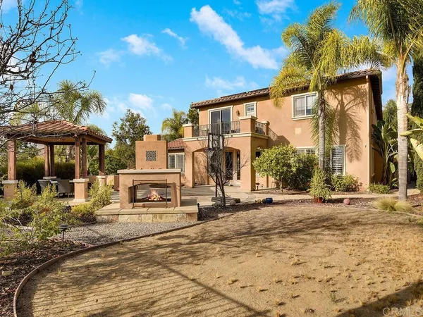 a view of a house with a patio
