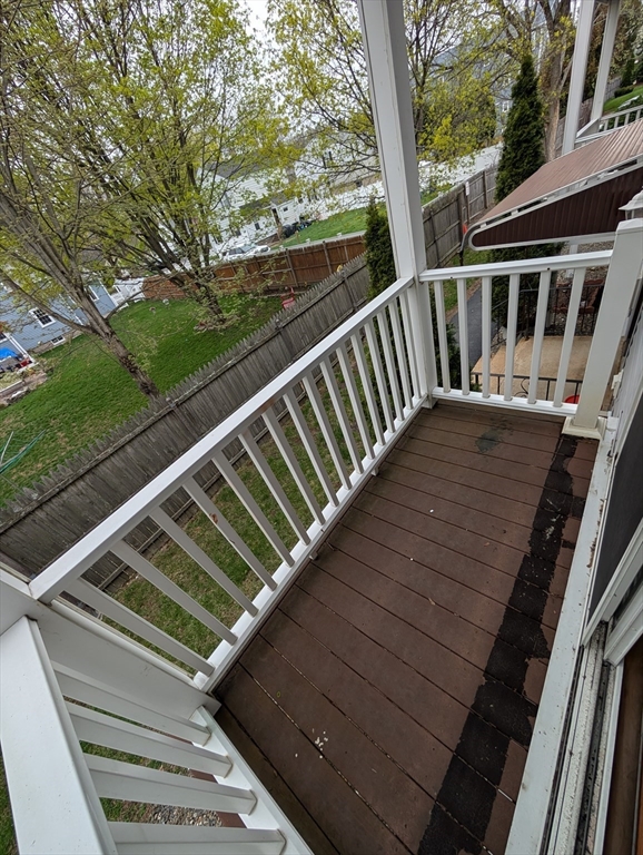 653 Plantation Street, Unit 6A Worcester, MA 01605 - Photo 14 of 14 a view of balcony with wooden floor
