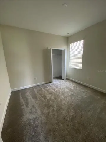 an empty room with window