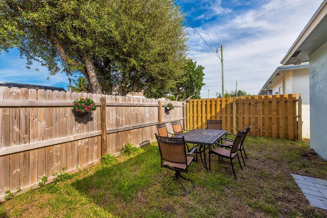 a view of chair and tables