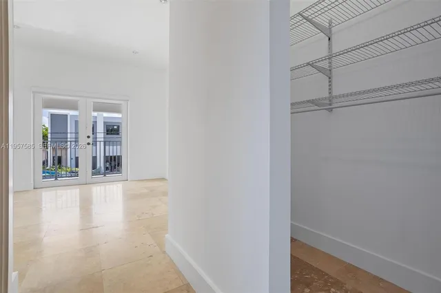 a view of an empty room