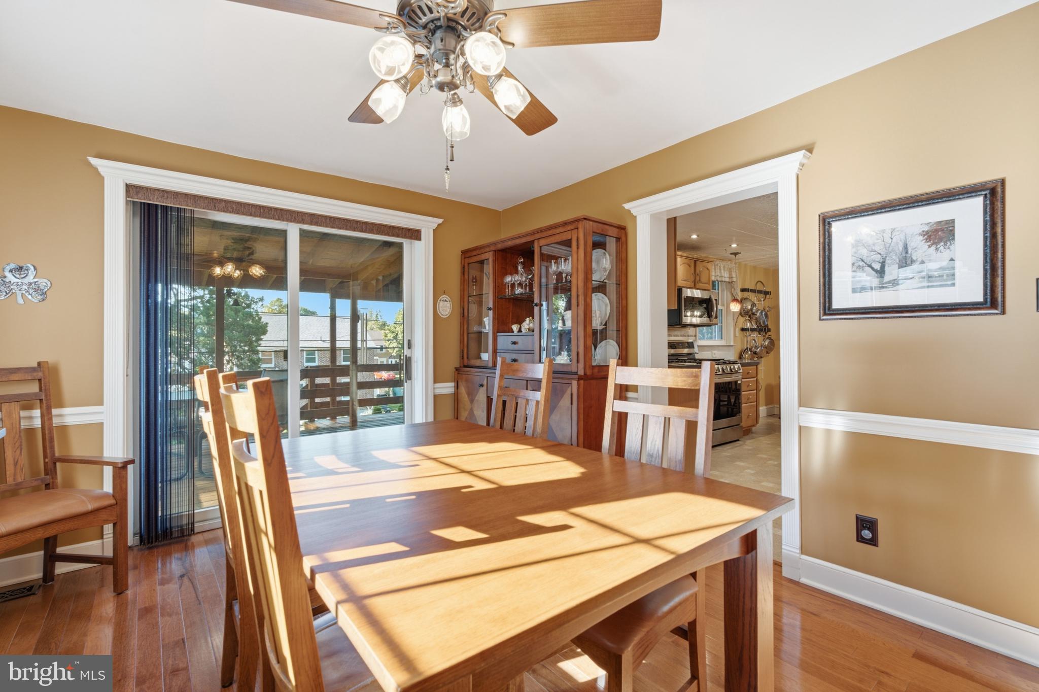 104 Flintlock Road Drexel Hill, PA 19026 - Photo 9 of 39 Dining Room with sliders to deck