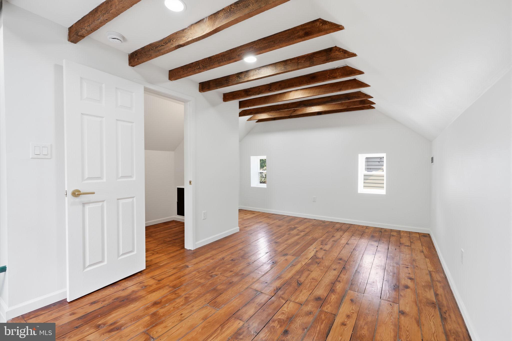 124 Cedar Road Riegelsville, PA 18077 - Photo 36 of 50 Charming loft with rustic beams.