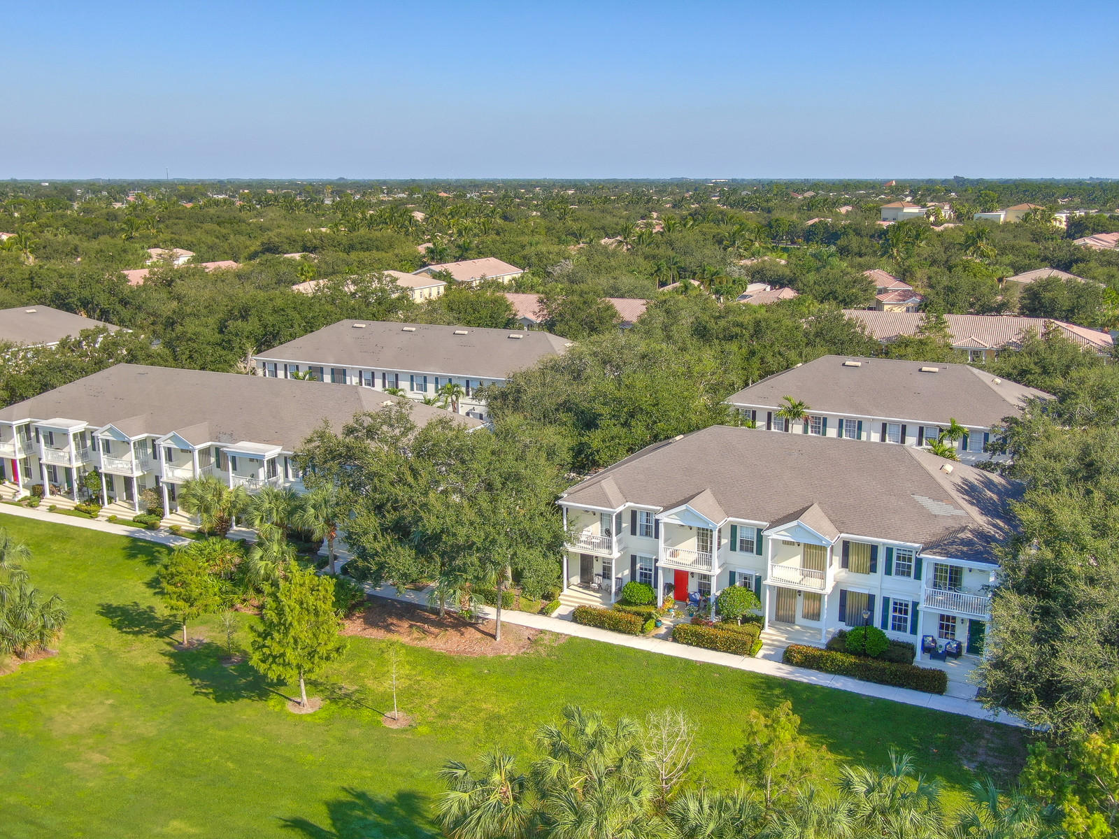 144 Radcliffe Court Jupiter, FL 33458 - Photo 22 of 28 an aerial view of residential houses with city view