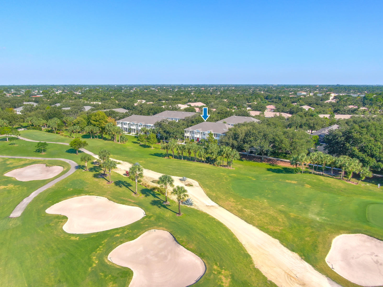 144 Radcliffe Court Jupiter, FL 33458 - Photo 25 of 28 an aerial view of a house with a yard
