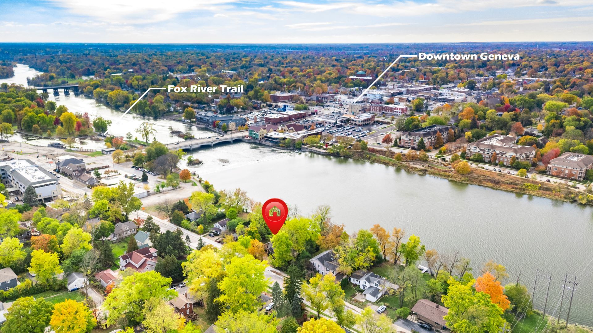 202 North Bennett Street Geneva, IL 60134 - Photo 40 of 40 view of city and lake