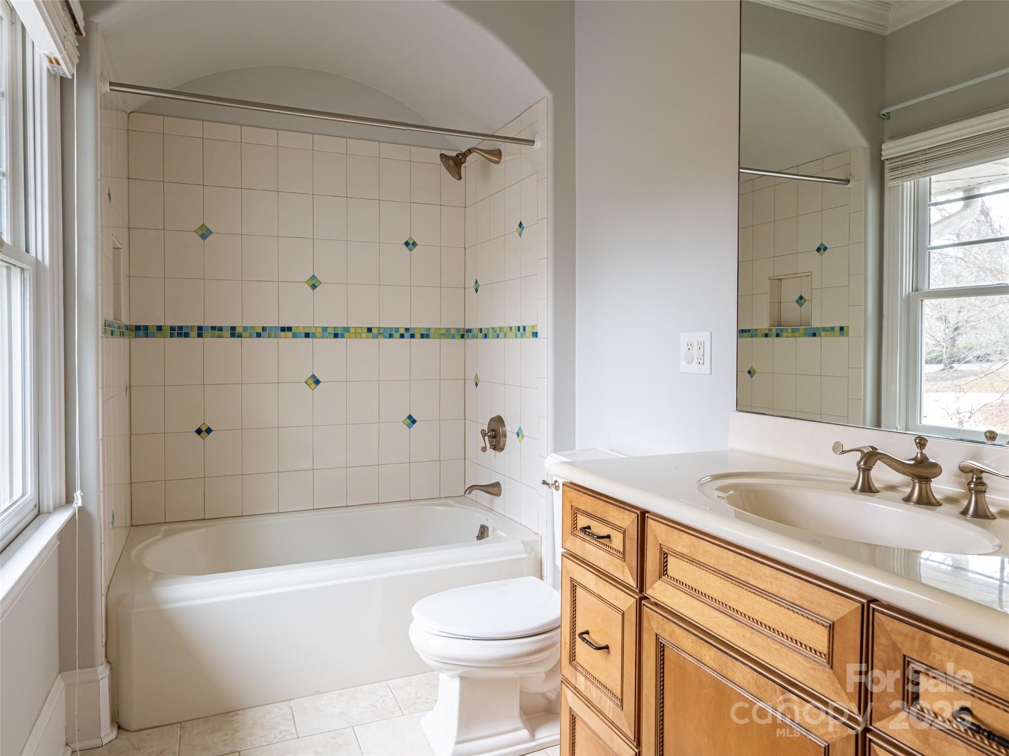 10 Walnut Lane Fletcher, NC 28732 - Photo 33 of 48 a bathroom with a sink a toilet and a bathtub