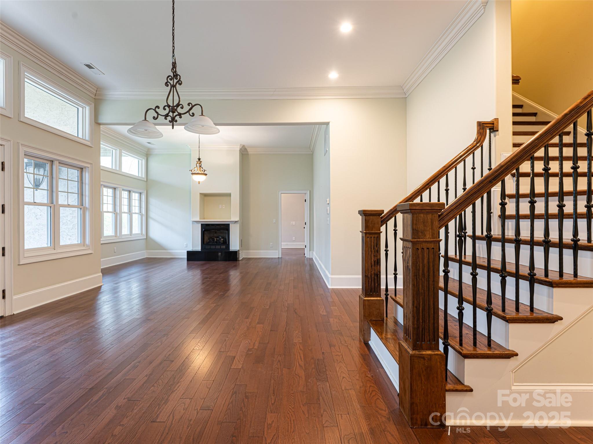 10 Walnut Lane Fletcher, NC 28732 - Photo 36 of 48 a view of a room with wooden floor and staircase