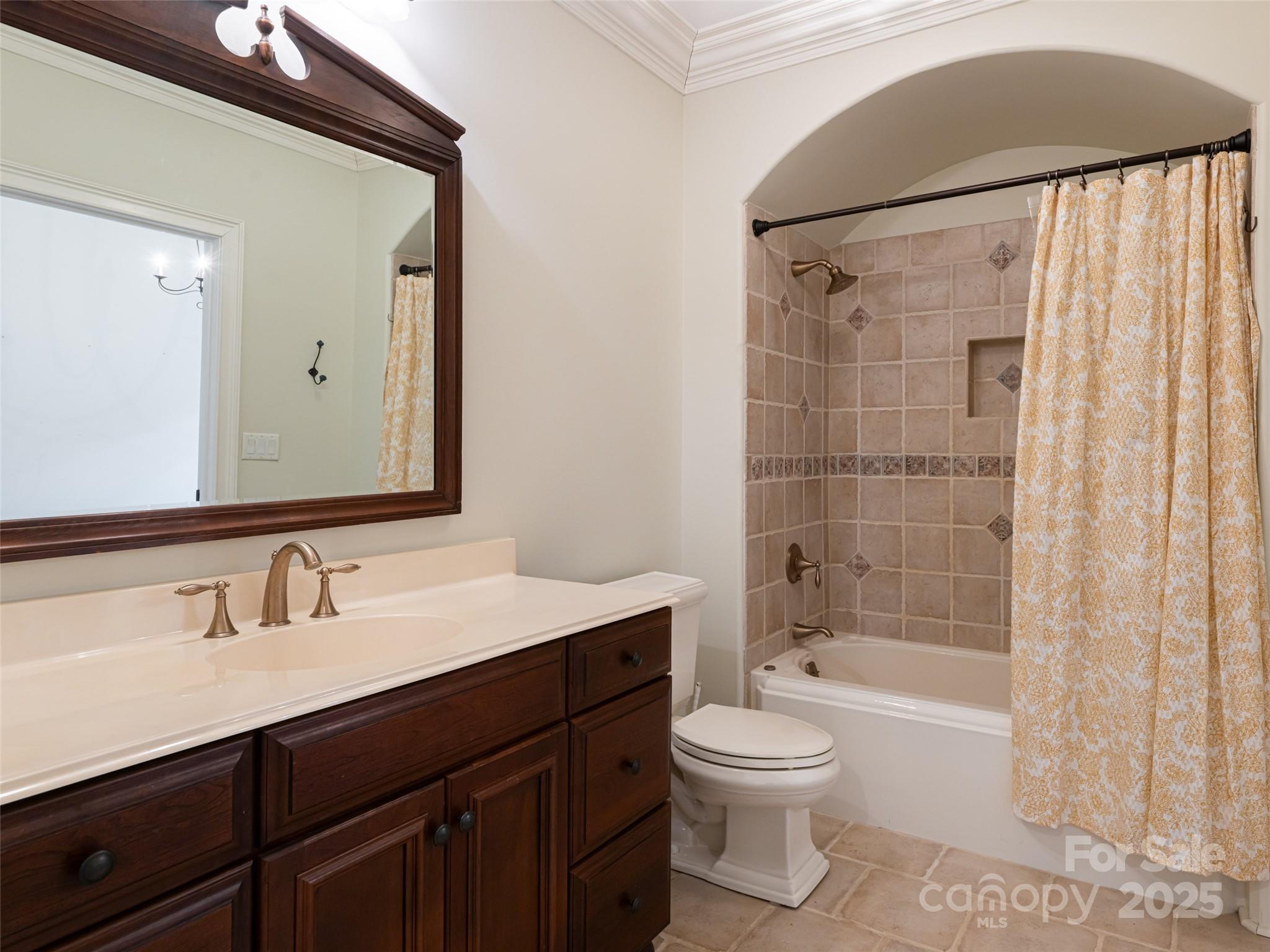 10 Walnut Lane Fletcher, NC 28732 - Photo 43 of 48 a bathroom with a bathtub shower sink vanity and toilet