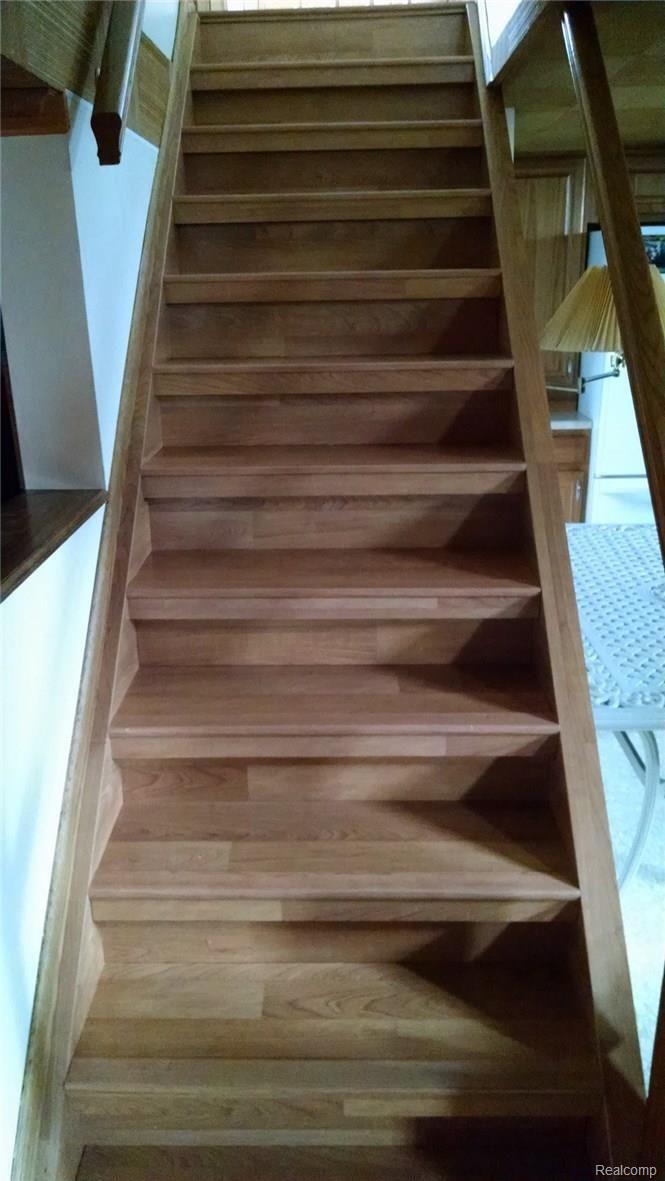 10547 Reeck Road Allen Park, MI 48101 - Photo 30 of 30 EVEN THE BASEMENT STAIRWELL HAS CUSTOM FINISHING TOUCHES.