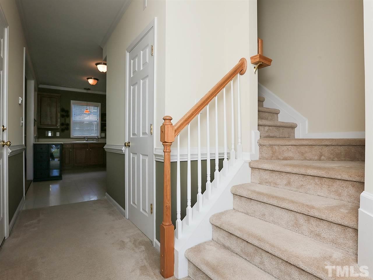 2708 Andover Glen Road Raleigh, NC 27604 - Photo 4 of 25 a view of entryway and hall with wooden floor
