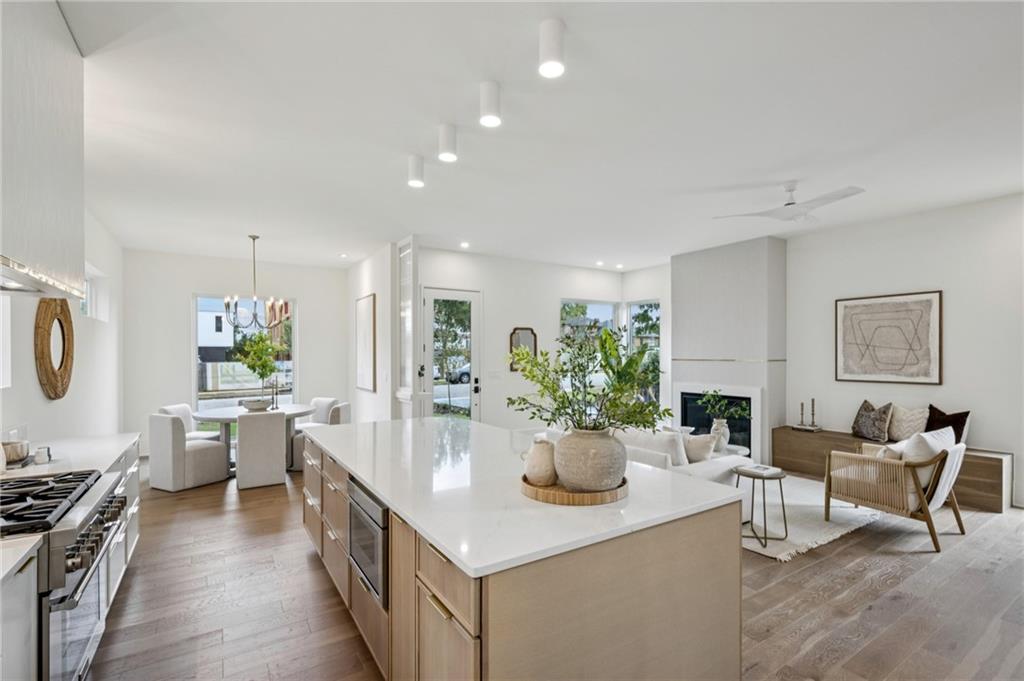 407 Linden Avenue Northeast, Unit A Atlanta, GA 30308 - Photo 17 of 65 a view of a living room and dining room