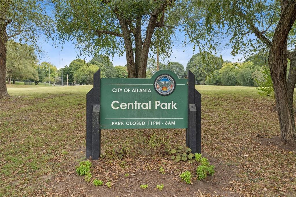 407 Linden Avenue Northeast, Unit A Atlanta, GA 30308 - Photo 53 of 65 a sign on the side of the road
