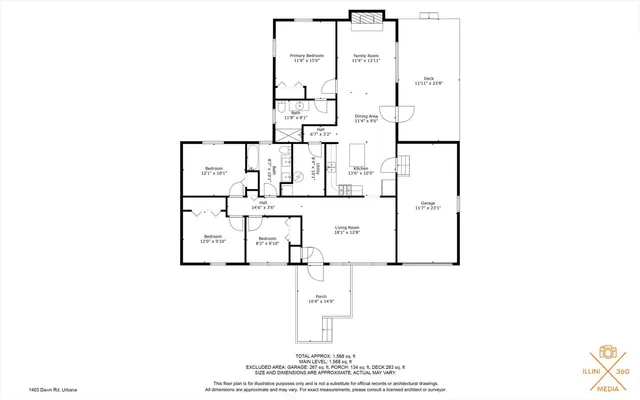 $237,000 | 1403 Dawn Road, Urbana, IL 61802