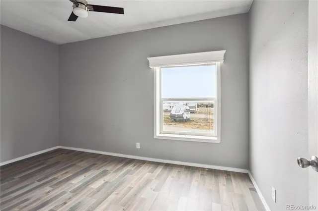 wooden floor in an empty room