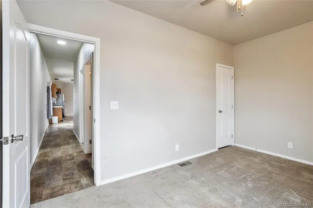 a view of an empty room