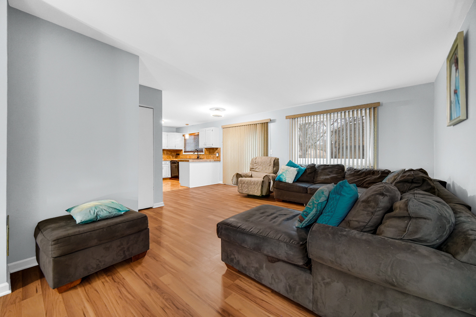 40 Huntingwood Road Matteson, IL 60443 - Photo 7 of 27 a living room with furniture and a wooden floor
