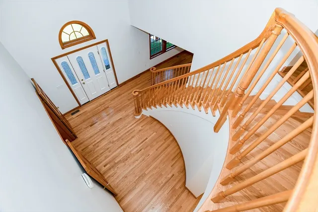 a view of a staircase