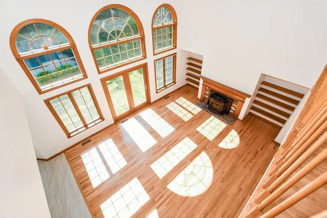 a view of front door with furniture
