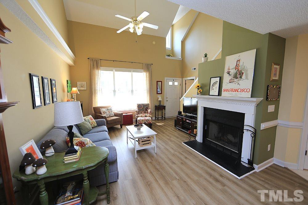7321 Bonnie Ridge Court Raleigh, NC 27615 - Photo 2 of 14 Open and airy w/NEW floors and Fireplace