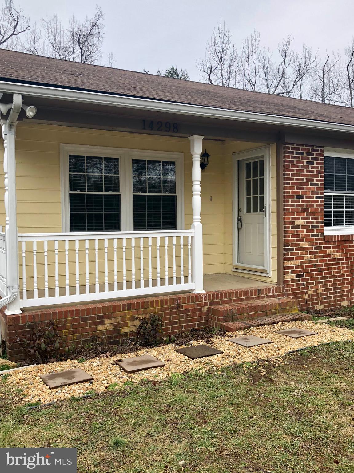 a front view of a house