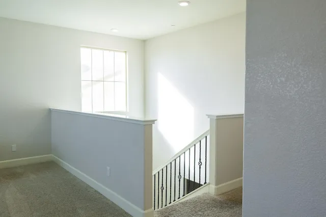 a view of hallway with window