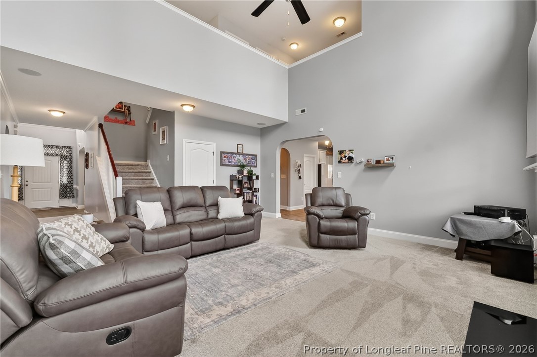 5129 Carson Allen Road Hope Mills, NC 28348 - Photo 4 of 50 a living room with furniture and white walls