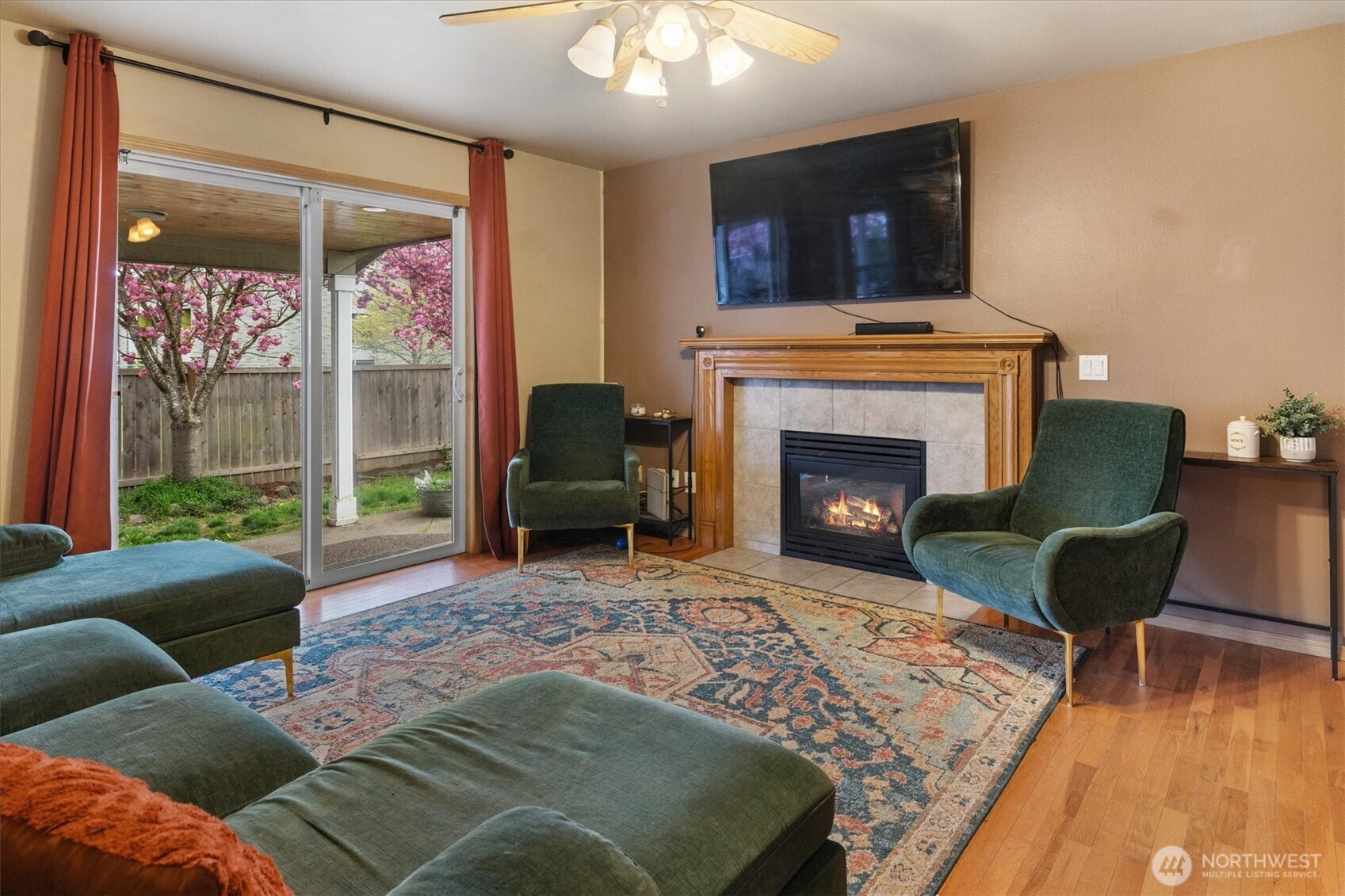 263 Hamilton Court Buckley, WA 98321 - Photo 13 of 35 a living room with furniture and a fireplace