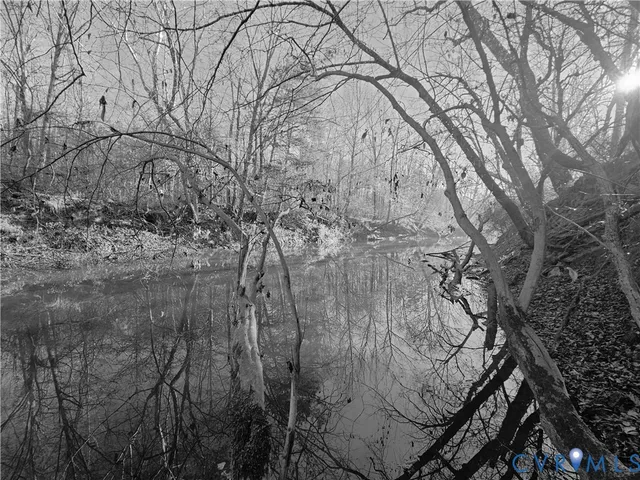 a backyard of a building