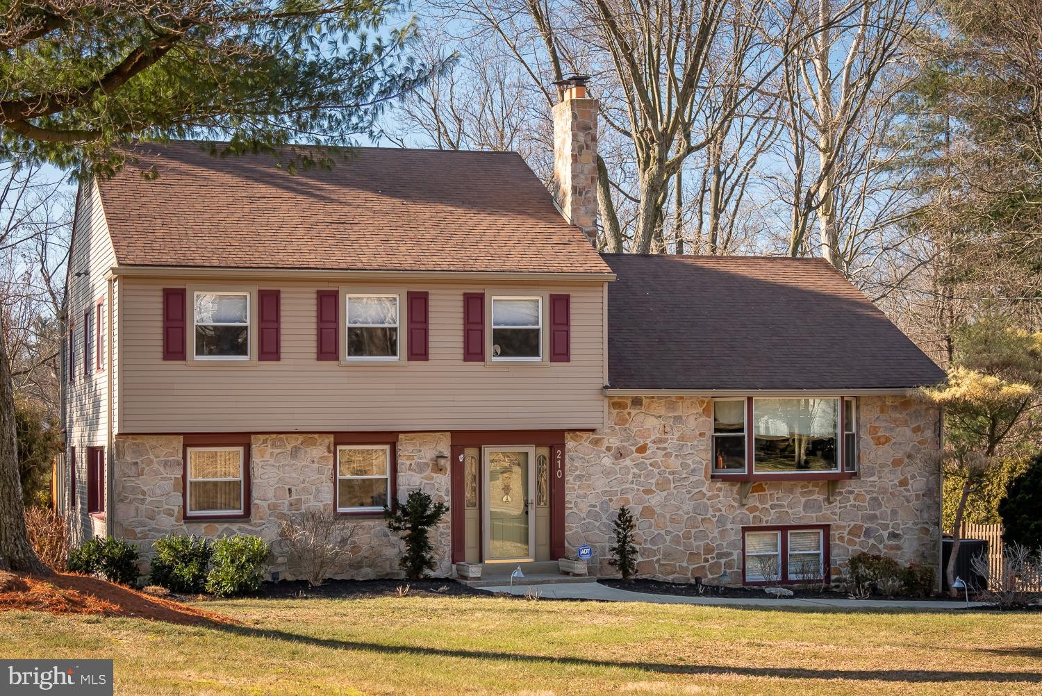 210 Plush Mill Road Wallingford, PA 19086 - Photo 1 of 38 Sunny Front View