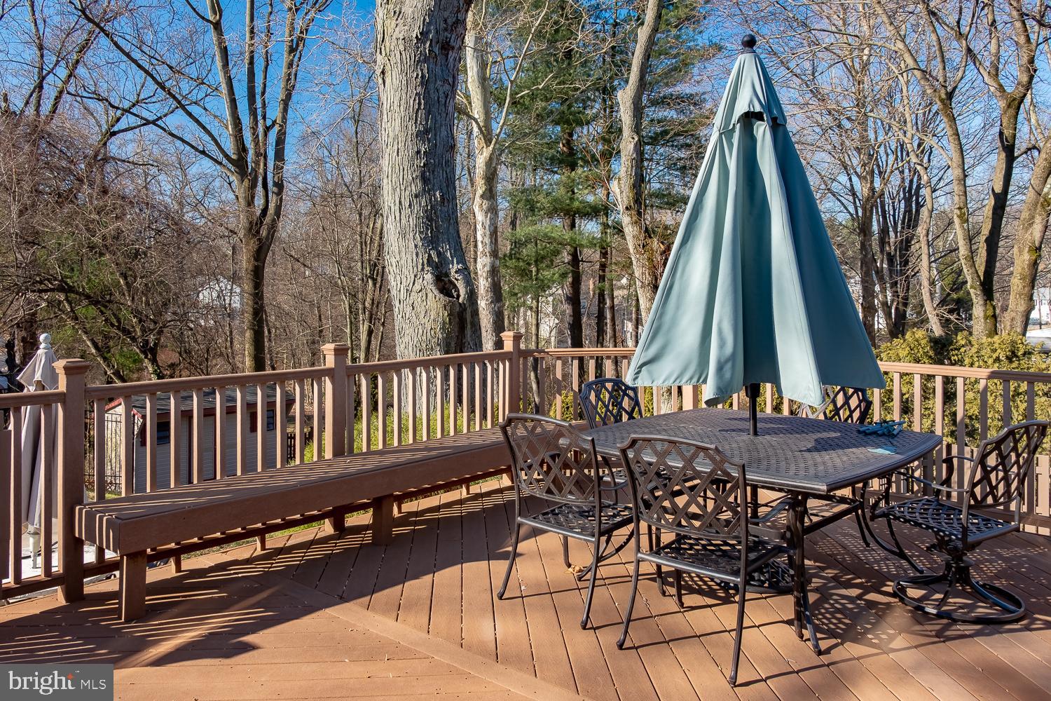 210 Plush Mill Road Wallingford, PA 19086 - Photo 10 of 38 Deck overlooking in-ground pool and yard