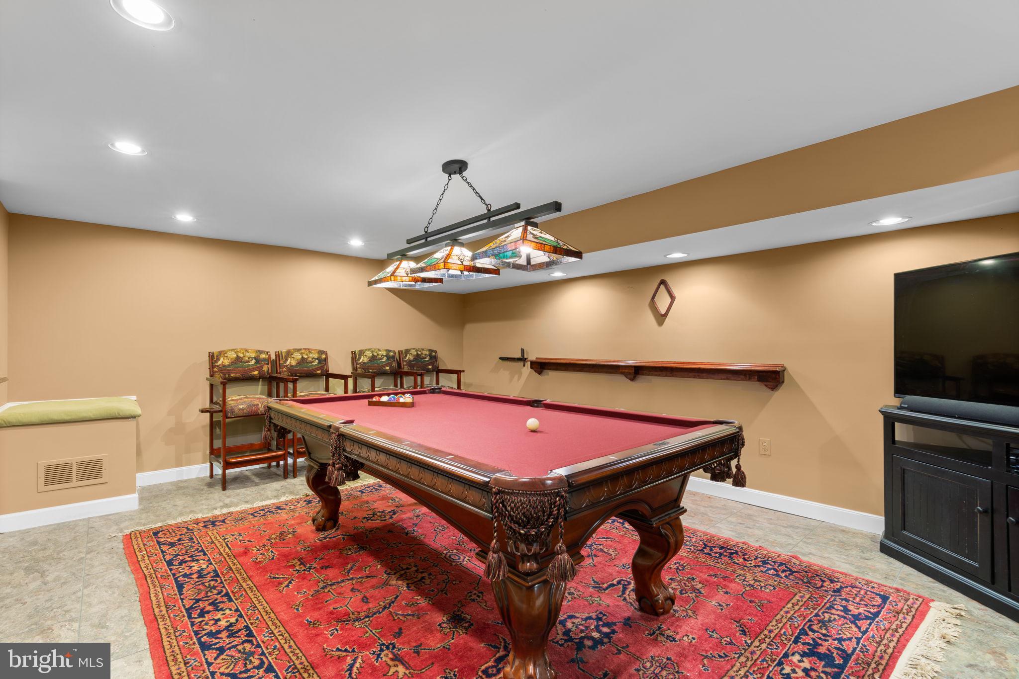 22 Dovefield Road Perry Hall, MD 21128 - Photo 38 of 46 a room with table tennis pool table and a rug