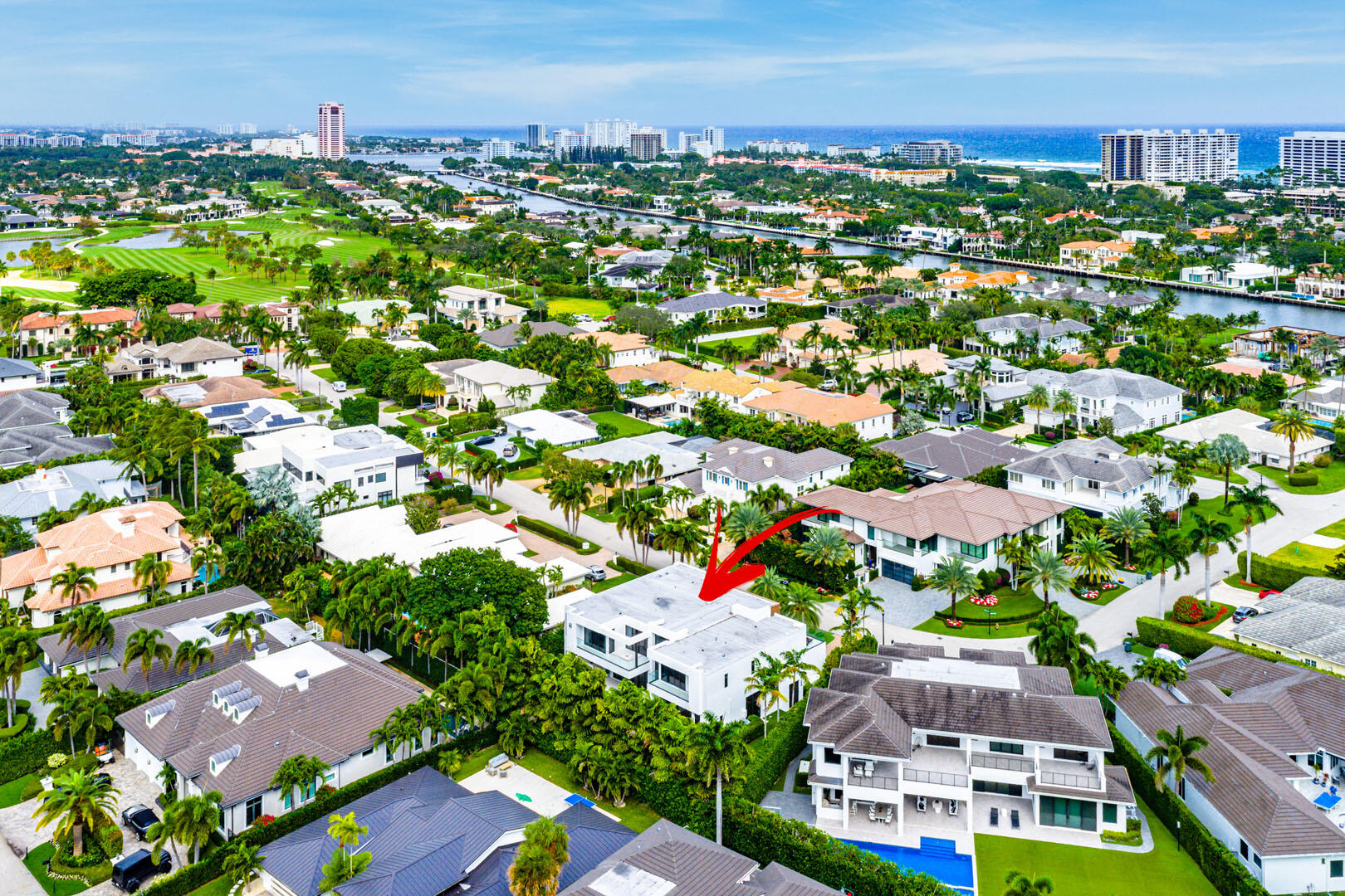 2391 Areca Palm Road Boca Raton, FL 33432 - Photo 80 of 82 an aerial view of residential houses with outdoor space and street view