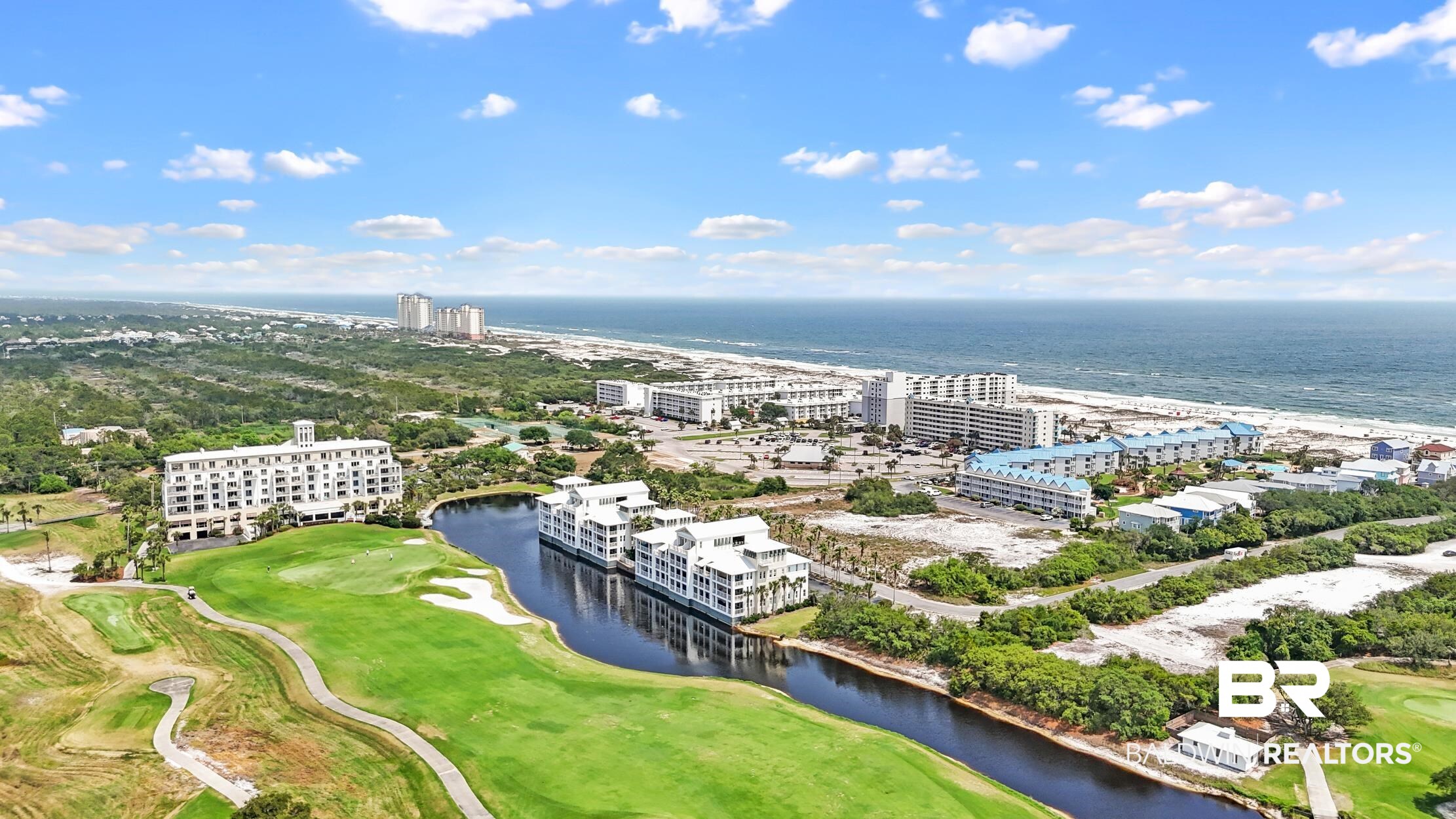 815 Plantation Road, Unit 405 Gulf Shores, AL 36542 - Photo 3 of 39 Aerial view with a water view