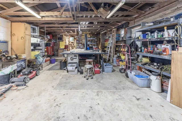 a view of a storage room with a lot of stuff