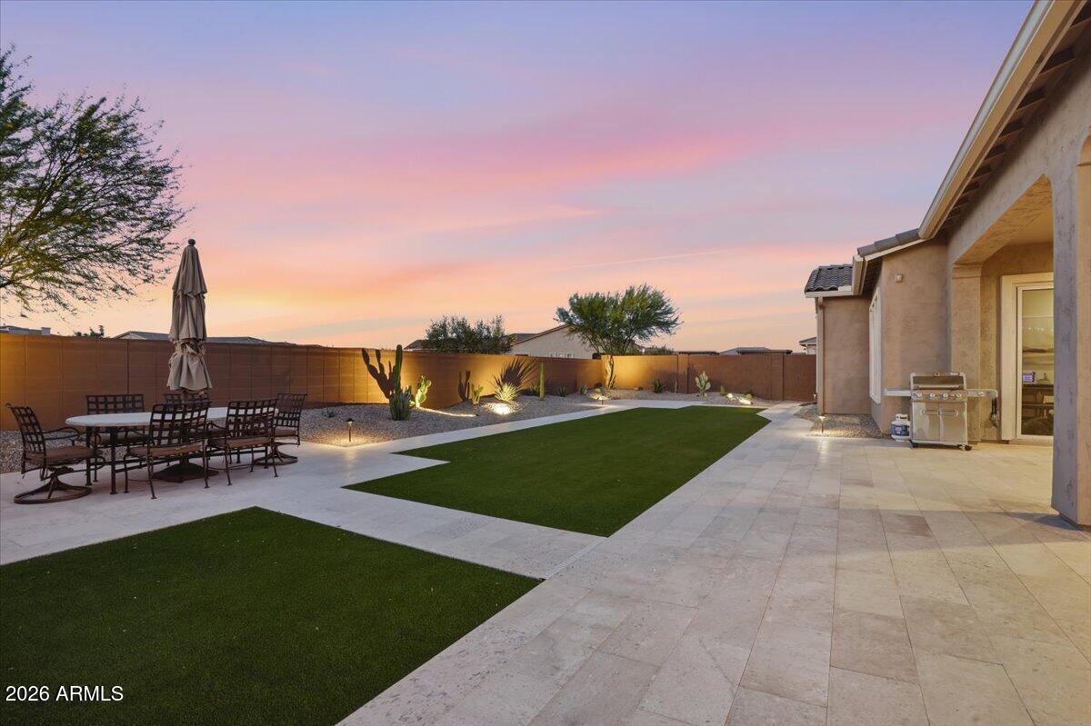 22608 East Stacey Road Queen Creek, AZ 85142 - Photo 52 of 83 a view of a backyard with a garden and plants