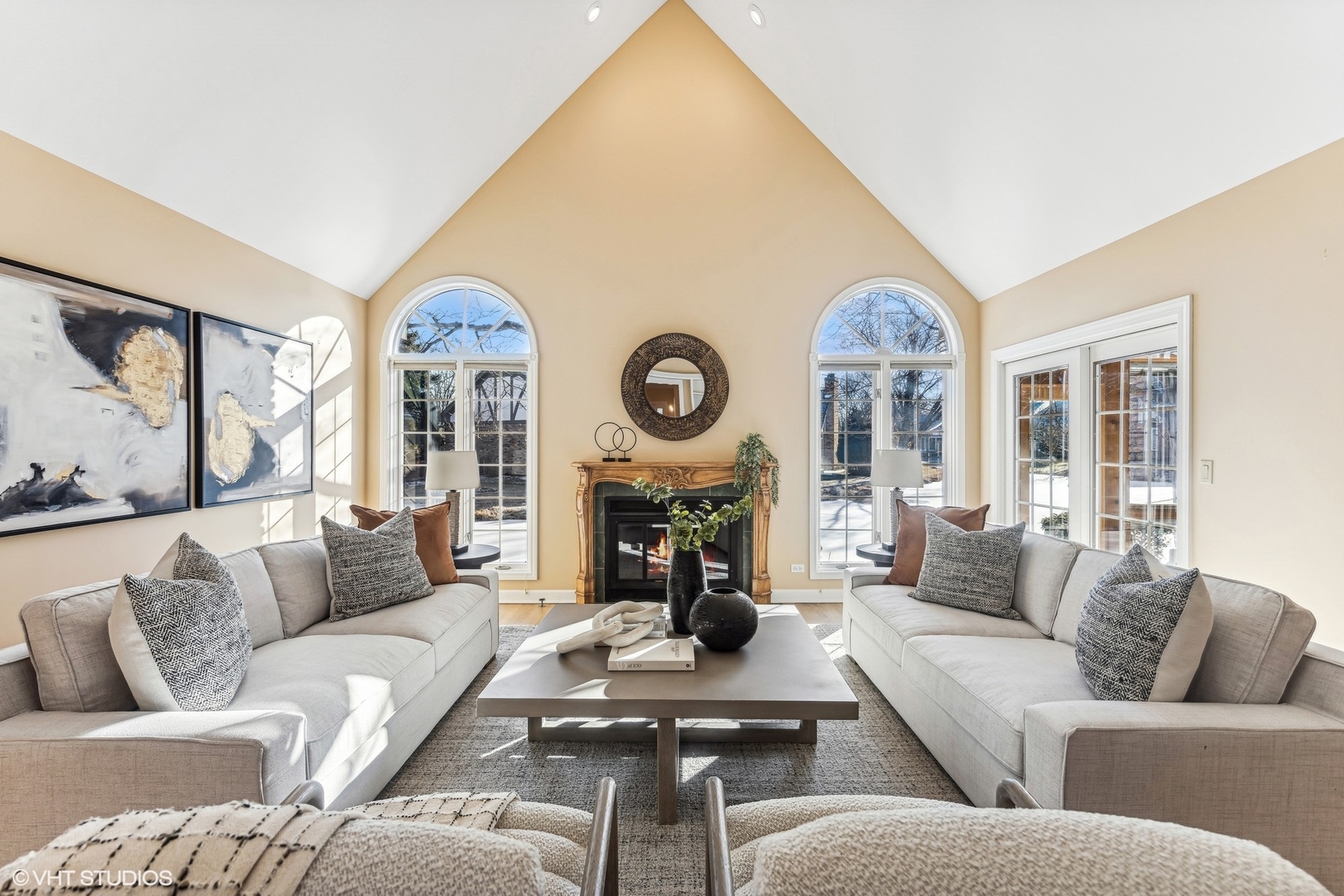 16 Lake Ridge Club Court Burr Ridge, IL 60527 - Photo 9 of 26 a living room with furniture and a large window