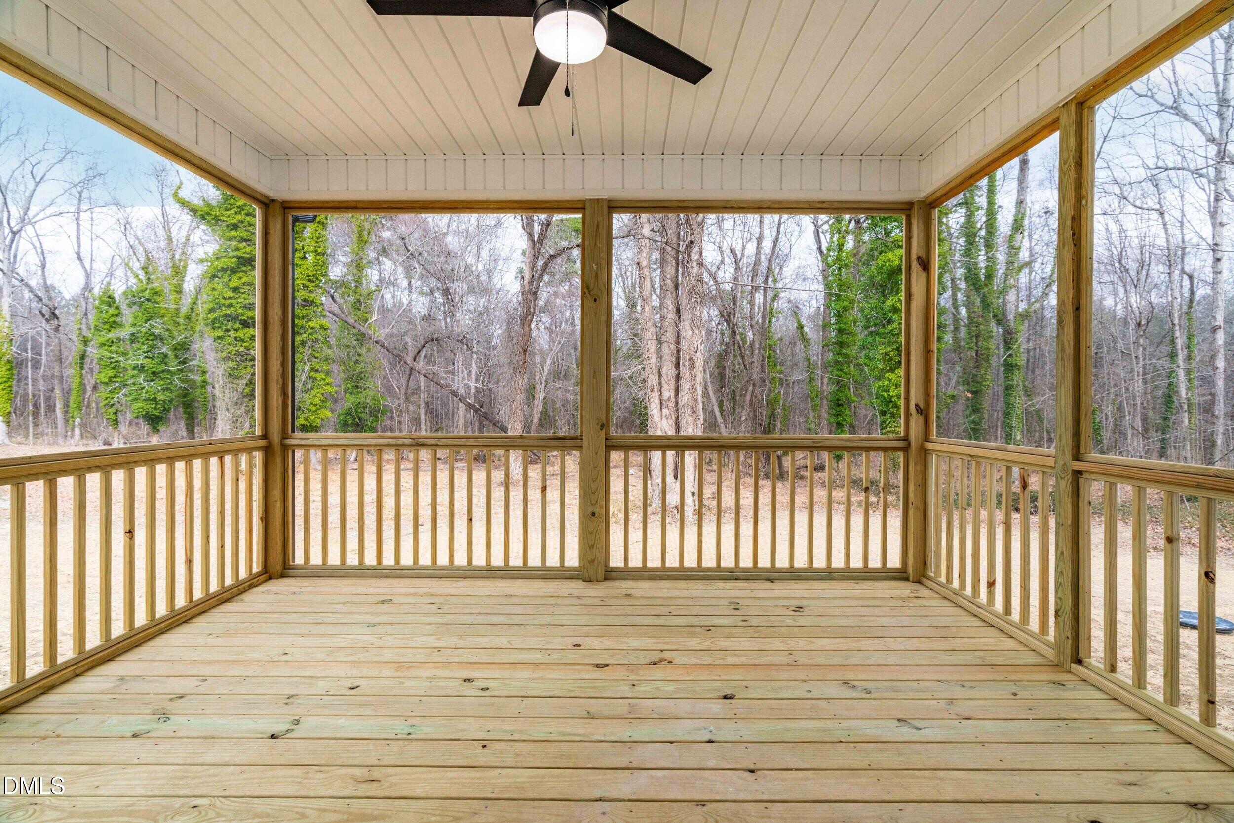4029 Lake Wendell Road Wendell, NC 27591 - Photo 6 of 44 a view of a balcony with wooden floor
