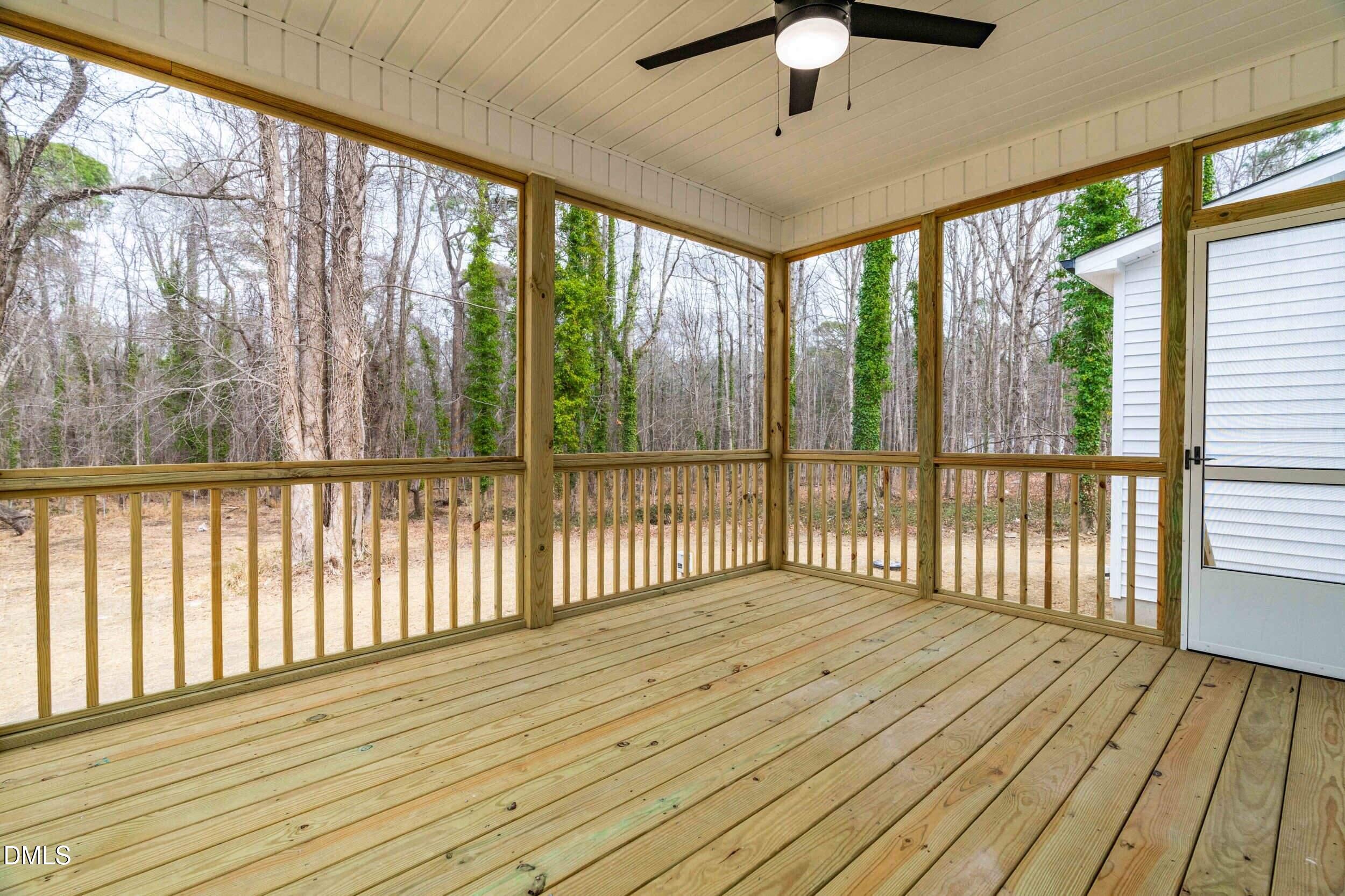 4029 Lake Wendell Road Wendell, NC 27591 - Photo 7 of 44 a view of wooden balcony with wooden floor