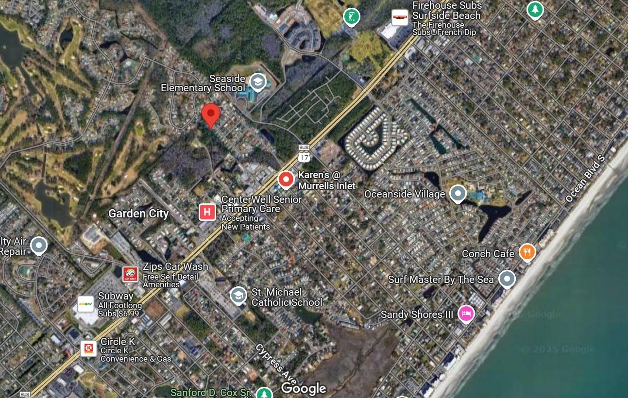 706 Oliver Drive Murrells Inlet, SC 29576 - Photo 27 of 29 Aerial view of property's location