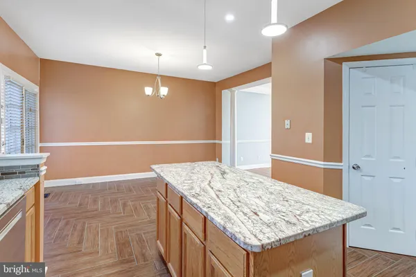 a view of kitchen island