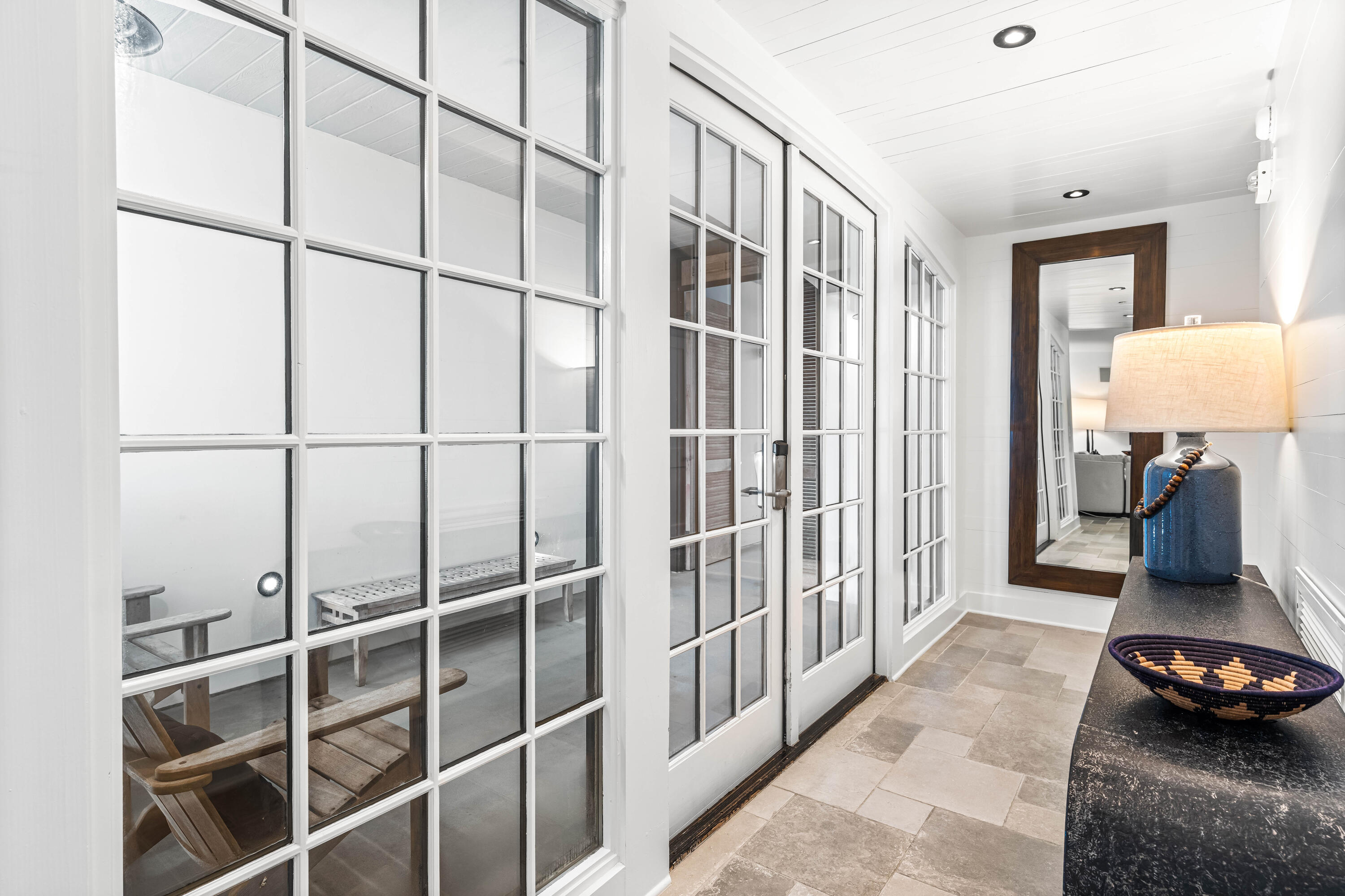 136 Georgetown Avenue, Unit 3B3 Inlet Beach, FL 32461 - Photo 15 of 68 a hallway with a couch and a window